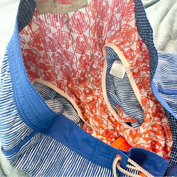 Ted Baker Swim Trunks Men's size 6 ( XXL) Blue - Picture 8 of 11